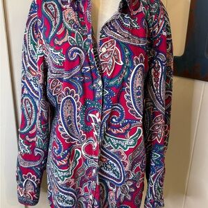 Tommy Hilfiger Multicolor Paisley Button-Up Size XL
